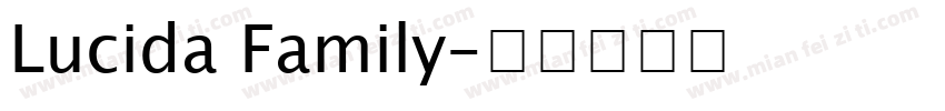 Lucida Family字体转换